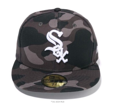 A BATHING APE x MLB x NEW ERA Chicago White Sox 59Fiftiy Cap Black