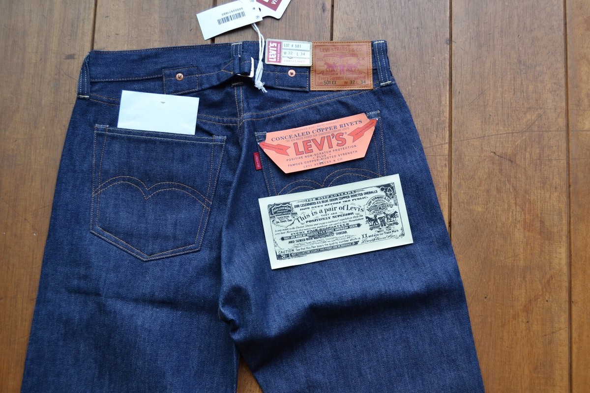 LVC Made in USA 1937 501 XX Jeans Rigid NOS Levis Vintage Clothing