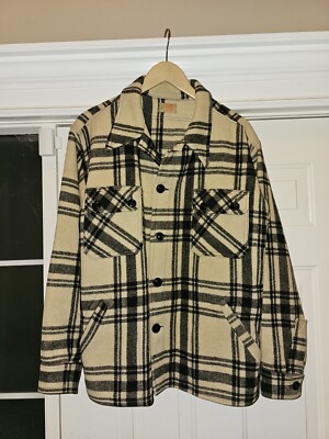 Vintage 50's Bemidji Woolen Mills Wool Coat Jacket Amazing Rare XL