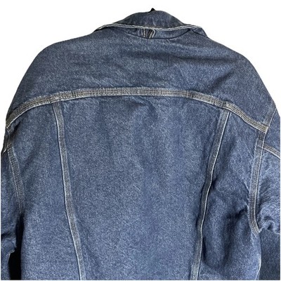 VTG Carhartt J11DST Blanket Lined Denim Trucker Jacket Men's Size