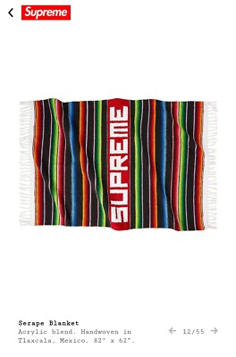 Supreme Serape Blanket New SS20 | eBay