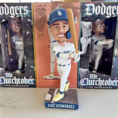 Clutchtober Kike Hernandez LA DODGERS 2025 SGA Bobblehead | eBay