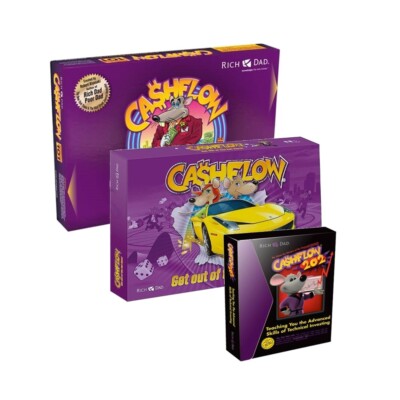 Rich Dad Cashflow 101 & 202 Board Game by Robert Kiyosaki Finance