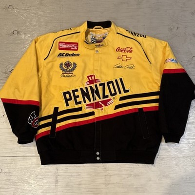 Vintage 90s NASCAR Jeff Hamilton Steve Park Pennzoil Racing Jacket