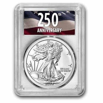 2026 American Silver Eagle MS-70 PCGS (FDI, 250th Anniversary) | eBay