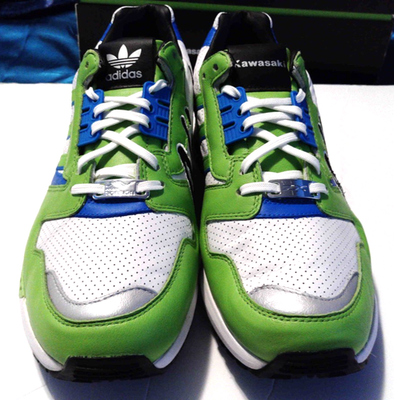 Size 13 - Kawasaki Ninja x adidas ZX 8000 White Green for sale