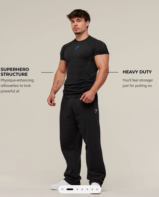 Gymshark Onyx v5 Seamless T-Shirt - XXL - Black *IN-HAND* ✓ US