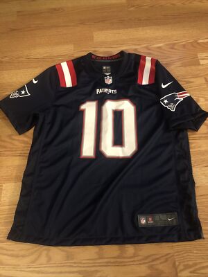 NFL Football New England Patriots Mac Jones QB #10 L Nike Home