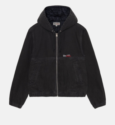 STUSSY WORK JACKET INSULATED CANVAS Black Size XL | eBay