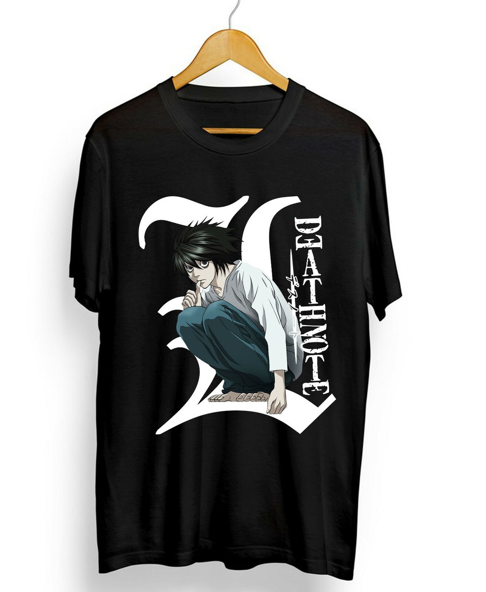 Death Note L New shirt,2022 Graphic Anime T-Shirt Size S to 5XL | eBay