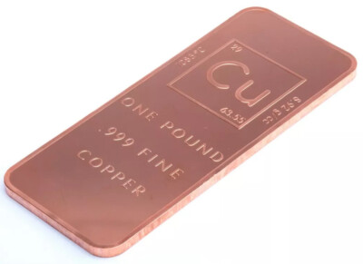 1 (One) Pound .999 Copper Bullion Bar By Unique Metals | eBay