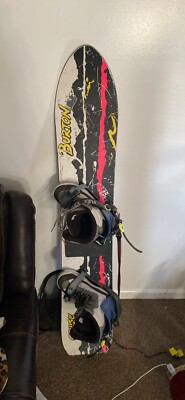 Vintage 1989 Burton Cruise 165cm Snowboard with bindings - RARE