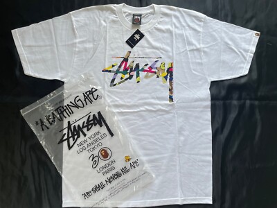 Limited Edition Bape A Bathing Ape x Stussy T-shirt 30th