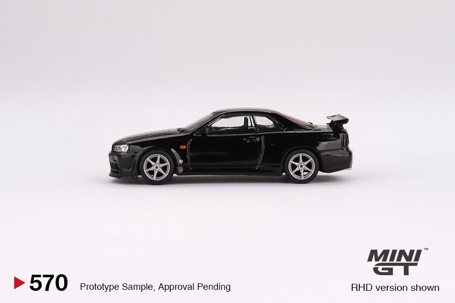 Mini GT Nissan Skyline GT-R R34 V-Spec Black 1:64 Scale Mijo | eBay