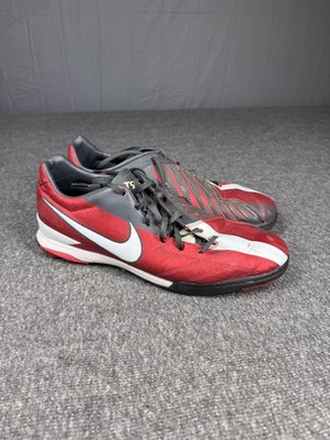 Nike T90 Laser IV Turf Soccer Shoes Mens 10.5 Red Black White