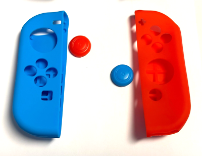 Joycon Case for Nintendo Switch - Silicone Joy Con Case (Red+Blue