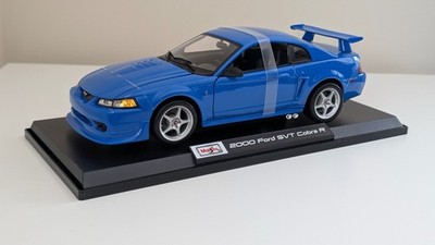 1:18 SCALE MAISTO 2000 FORD MUSTANG SVT COBRA R BLUE DIECAST MODEL