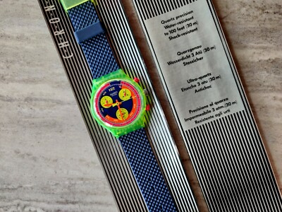 Swatch Originals Grand Prix 37mm SCJ101 NOS - Circa 1992 RARE