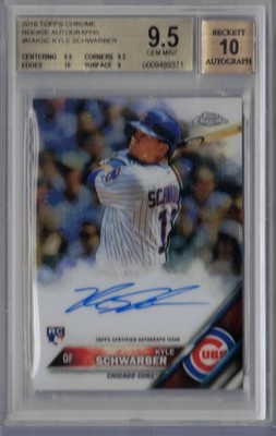 2016 Topps Chrome Kyle Schwarber Autograph Rookie Card RC Graded