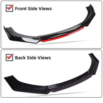 For VW Polo 8 GTI TSI R-Line Front Bumper Lip Splitter Spoiler