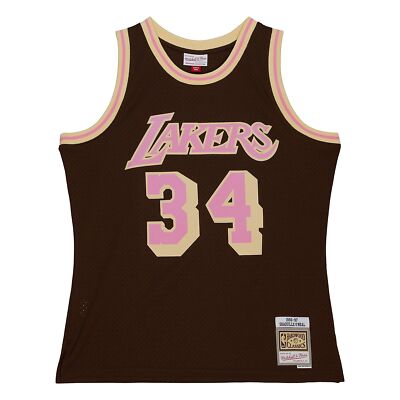 Los Angeles Lakers Shaquille O'Neal Mitchell & Ness Brown Sugar