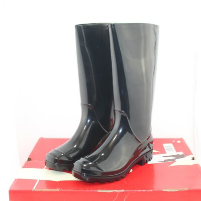 ARIZONA women's WINSTON tall rain boots shoe size 6 MEDIUM black
