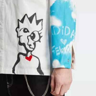 adidas Originals x FEWOCiOUS Painter Long Sleeve Top IJ0618 S 100