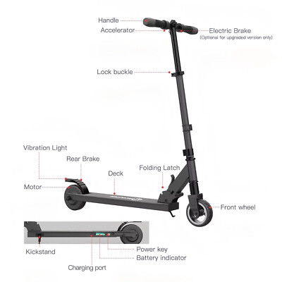 Megawheels S1 Electric Scooter for Kids Teens 250W Adjustable