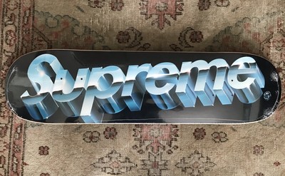 supreme chrome logo skateboard