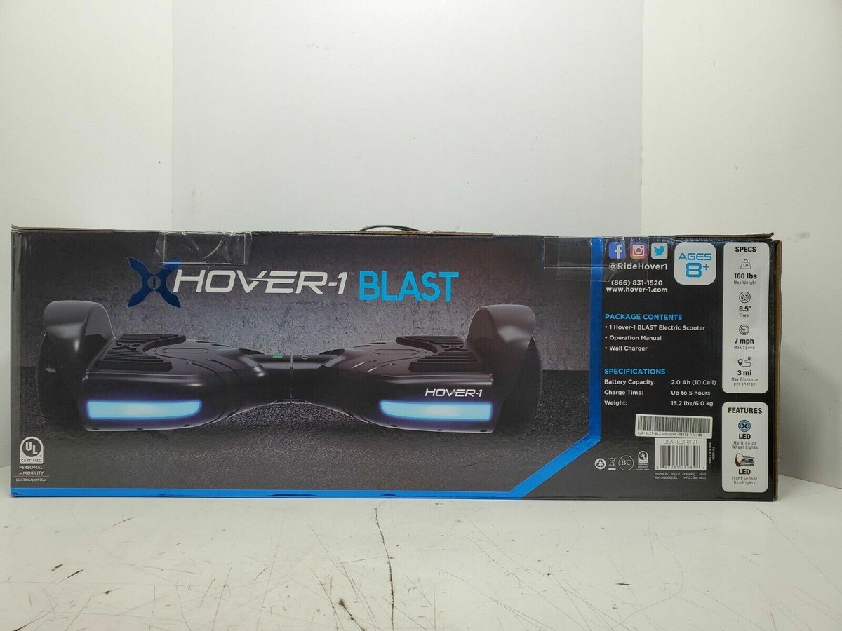 Hover-1 Blast Electric Hover board LED Wheels LED Sensor Black 7