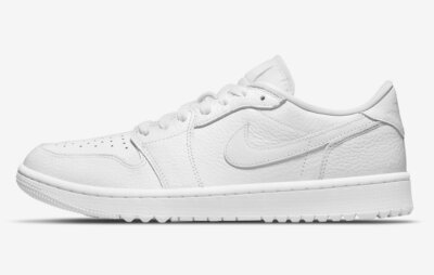 Nike Air Jordan 1 Low G Triple White Whiteout DD9315-101 Men's