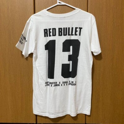 BTS Official T Shirt 2014 LIVE TRILOGY Episode 2 Red Bullet