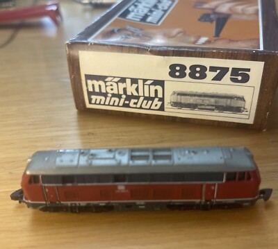 RARE Marklin Miniclub 8875 Z Scale DB Diesel Locomotive Class 216