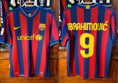 BARCELONA 2009-10 ZLATAN IBRAHIMOVIC JERSEY HOME FOOTBALL Replica