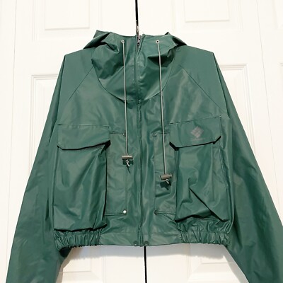 Vintage Columbia Wading Fly Fishing Shell Jacket Large Zip 80s