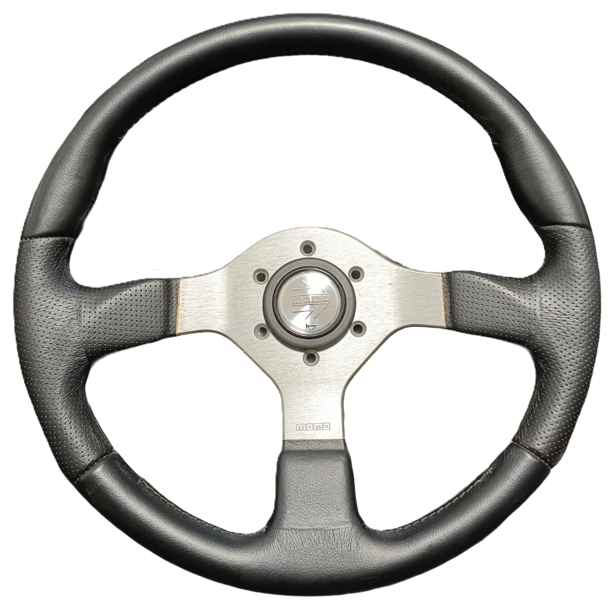 MOMO FIGHTER Steering Wheel 350mm Leather Italy 03-97 JDM EURO 86