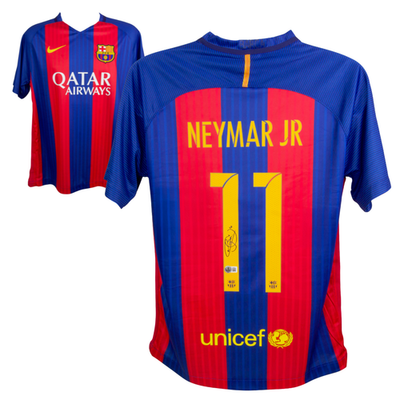 Neymar Jr Signed FC Barcelona Soccer Jersey #11 with Beckett COA