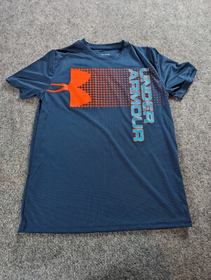 Under Armour T Shirt Junior Boys XL HeatGear Crossfade | eBay