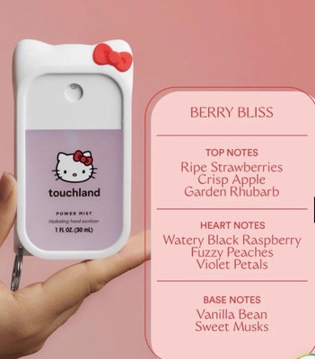 LIMITED EDITION Touchland Hello Kitty Case Berry Bliss Hand