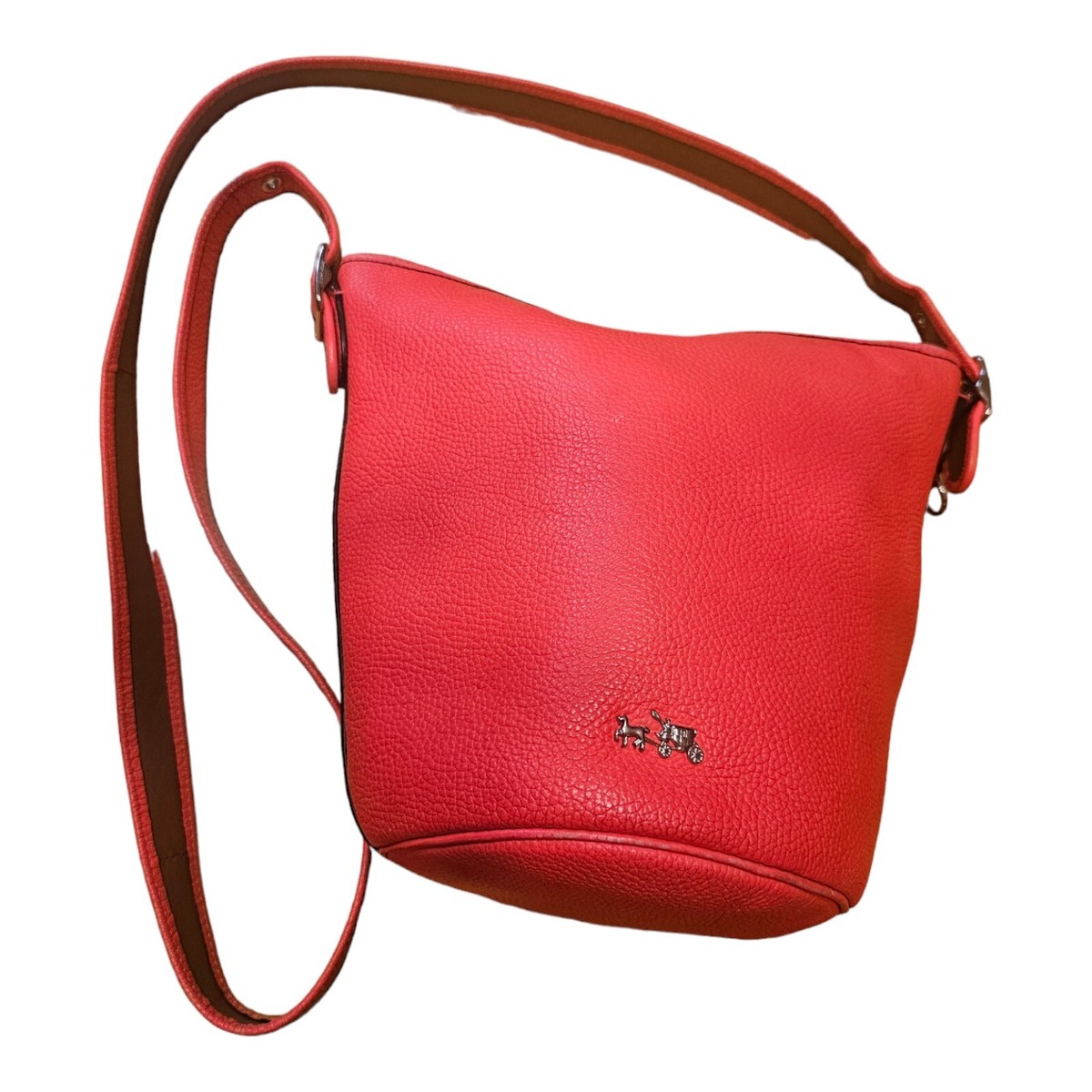 COACH ボディバッグ レッド/ブラウン COACH ボディバッグ レッド 楽天