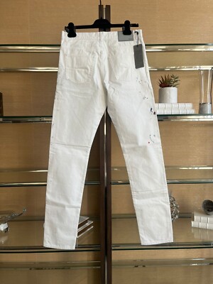 Dior , Paint Splatter Denim in White / Multicolor BNWT 31 US | eBay