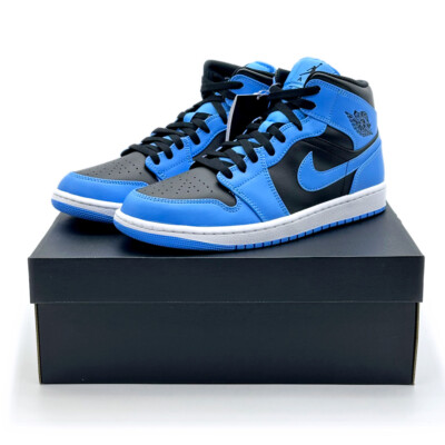 DQ8426-401 Nike Air Jordan 1 Mid University Blue White Black | eBay