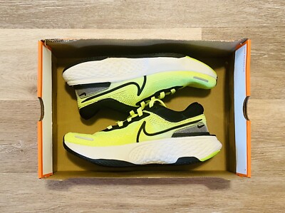 Nike ZoomX Invincible Run Flyknit Volt Black CT2228-700 Men's 8