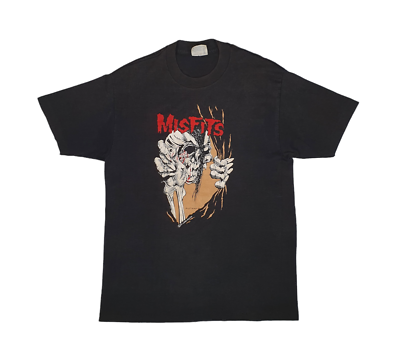 Vintage 80s MISFITS Pushead Zed Records 1980s Samhain Danzig T