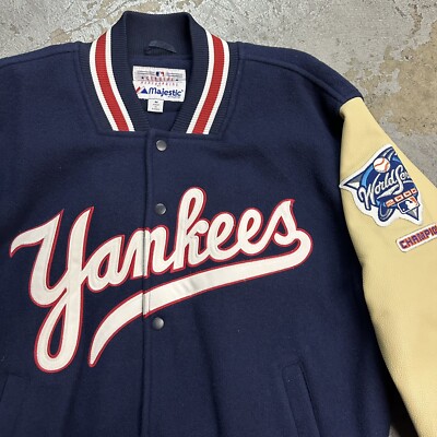 Vintage 2000 Majestic New York Yankees MLB World Series Varsity