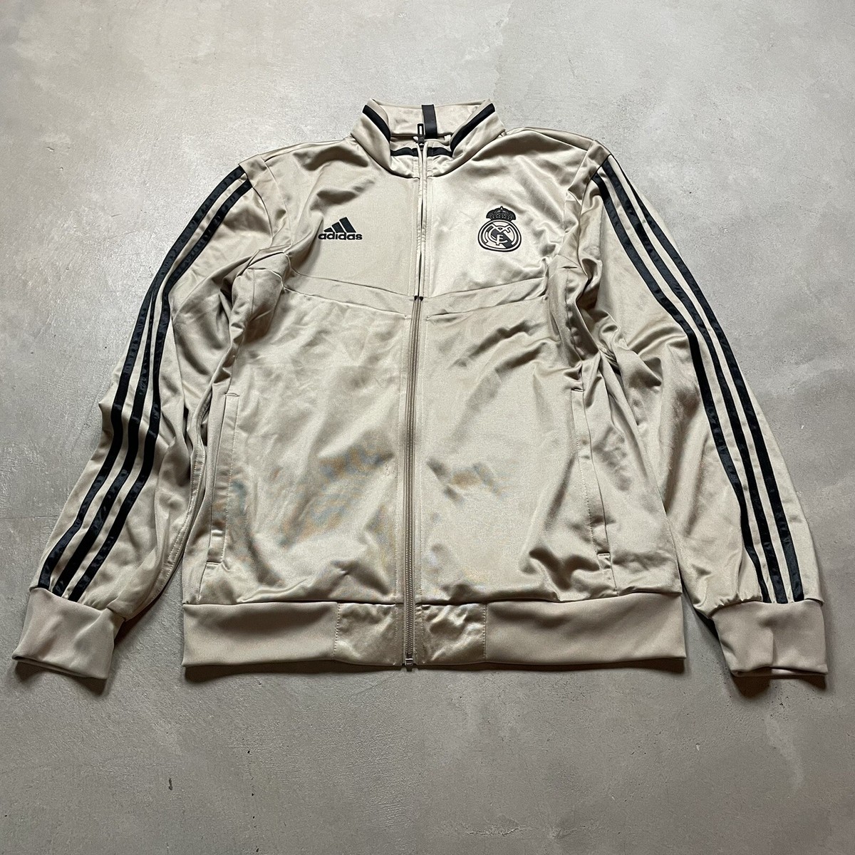 Adidas Real Madrid FC Track Jacket Soccer Training Men's M Three