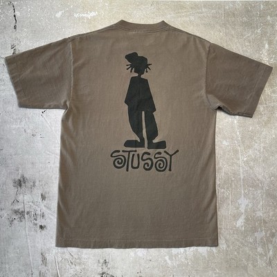 Vintage 90s Stussy Shadowman T-Shirt Made in USA Skate Surf Tee