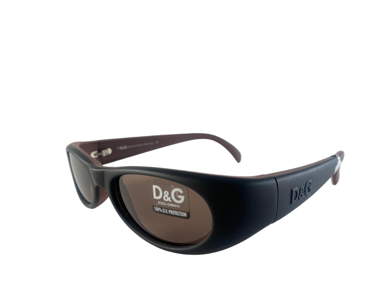 VINTAGE ICONIC DOLCE & GABBANA DG 2026 MATTE BLACK & BROWN