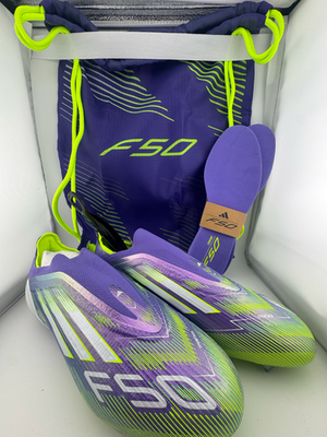 NEW Adidas F50 Elite Laceless Firm Ground Soccer Cleats New Purple