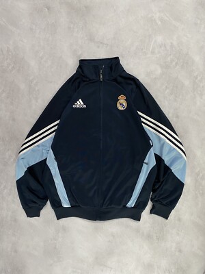 Vintage 2003-04 Adidas Real Madrid Zip Up Jacket CASILLAS 1 PRINT